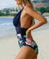 ფოტო #3 პროდუქტის Women's Margarita Ruched Retro Tummy Control One-Piece