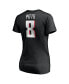 Фото #4 товара Women's Kyle Pitts Black Atlanta Falcons Player Icon Name Number V-Neck T-shirt