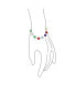 ფოტო #2 პროდუქტის Protection Good Luck Amulet Turkish Multicolor Translucent Glass Bead Evil Eye Bracelet For Women Sterling Silver 7 Inch