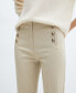ფოტო #10 პროდუქტის Women's Cropped Button Pants