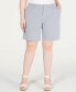 ფოტო #1 პროდუქტის Plus Size Hollywood Chino Shorts, Created for Macy's