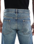 Фото #4 товара ASOS DESIGN tapered fit jeans in dark wash blue tint - MBLUE