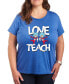 ფოტო #1 პროდუქტის Plus Size Dr Seuss Teach Graphic T-shirt