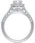 ფოტო #3 პროდუქტის Diamond Halo Engagement Ring (1-3/4 ct. t.w.) in 14k White Gold
