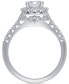 Фото #3 товара Diamond Halo Engagement Ring (1-3/4 ct. t.w.) in 14k White Gold