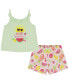 ფოტო #1 პროდუქტის Toddler Girls Hello Summer Tank & Ruffle-Trim Printed Terry Shorts, 2 piece set