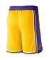 ფოტო #2 პროდუქტის Men's Gold 2019/20 Los Angeles Lakers Icon Edition Swingman Shorts
