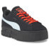 Фото #2 товара Puma Lipa X Mayze Suede Platform Womens Black Sneakers Casual Shoes 38729405