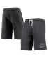 Фото #2 товара Men's Heathered Black Michigan State Spartans Victory Lounge Shorts