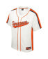 Фото #2 товара Men's Cream Distressed Syracuse Orange Ruth Button-Up Baseball Jersey