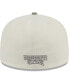 Фото #2 товара Men's Stone, Gray Mississippi State Bulldogs Chrome & Concrete 59FIFTY Fitted Hat