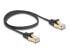 Фото #3 товара Delock 80324 - RJ45 Flachkabel Cat.6a S/FTP Geflechtmantel 0.5 m schwarz - Network - CAT 6a