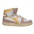 Фото #1 товара Diadora Mi Basket Used High Top Mens Brown, White Sneakers Casual Shoes 158569-