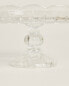 Фото #5 товара Glass serving dish with stand and a raised design