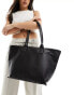 Pull&Bear oversized shoulder bag in black