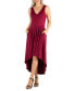 Фото #1 товара Women's Sleeveless Fit and Flare High Low Dress