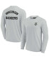 Фото #1 товара Men's and Women's Gray Wisconsin Badgers Super Soft Long Sleeve T-shirt