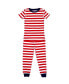 ფოტო #1 პროდუქტის Love Stripe Little Boys and Girls 2-Piece Pajama Set