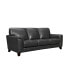 Bergen 88" Genuine Leather Square Arm Sofa