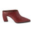 Фото #1 товара Matisse Mccarthy Snake Square Toe Block Heels Mules Womens Red Dress Casual MCCA