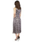 Фото #3 товара Платье средней длины Michael Kors с плиссировкой и принтом под кожу змеи