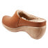 Фото #5 товара Softwalk Madison Plush S2268-223 Womens Brown Leather Clog Sandals Shoes 9.5