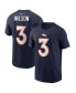 ფოტო #2 პროდუქტის Men's Russell Wilson Navy Denver Broncos Player Name & Number T-shirt