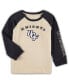 Фото #1 товара Футболка для малышей Colosseum Heathered Gold, Heathered Charcoal UCF Knights Two-Hit Raglan длинный рукав