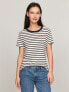 Фото #1 товара Slim Fit Embroidered Rope Stripe T-Shirt