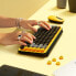 Фото #6 товара Logitech POP Keys Wireless Mechanical Keyboard With Emoji Keys - Mini - RF Wireless + Bluetooth - Mechanical - QWERTZ - Black - Grey - Yellow