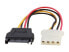 Фото #1 товара StarTech.com LP4SATAFM6IN 6 in. 6in SATA to LP4 Power Cable Adapter - F/M Female