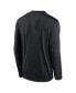 ფოტო #2 პროდუქტის Men's Black New York Mets Authentic Collection Practice Performance Long Sleeve T-Shirt