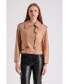 ფოტო #4 პროდუქტის Women's Leather Jacket , Tan