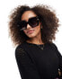 Фото #1 товара Quay notorious square sunglasses in black