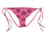Фото #1 товара Ella Moss Womens Swimwear Tunnel Pant Pink Side Tie Bikini Bottom Size S