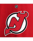 Men's Jack Hughes Red New Jersey Devils Authentic Stack Name and Number T-shirt