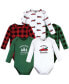 ფოტო #1 პროდუქტის Baby Boys Unisex Baby Cotton Long-Sleeve Bodysuits, Christmas Tree, 5-Pack