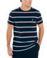 Фото #1 товара Men's Classic-Fit Stripe Logo Embroidered T-Shirt