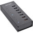 Фото #8 товара InLine USB 3.2 Gen.1 7 Port Hub Aluminium Case with 2.5A Power Supply - black