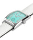 Women's Swiss American Classic Small Second White Leather Strap Watch 24x27mm