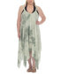 Фото #4 товара Платье-рубашка средней длины Raviya Plus Size Tie-Dyed Handkerchief Cover-Up для пляжа