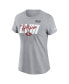 ფოტო #3 პროდუქტის Women's Gray San Francisco 49ers Super Bowl LVIII Specific Essential T-shirt