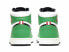 Кроссовки Nike Air Jordan 1 Retro High Lucky Green (W) (Белый, Зеленый)
