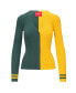 ფოტო #2 პროდუქტის Women's Green, Gold Green Bay Packers Cargo Sweater