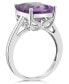 ფოტო #3 პროდუქტის Amethyst (3-1/7 ct. t.w.) Ring in 14K White Gold