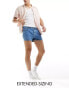 Фото #1 товара ASOS DESIGN extreme skinny shorts in light wash blue