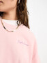 Фото #3 товара Pacsun script slogan crew neck sweater co-ord in silver pink