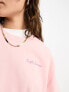 Pacsun script slogan crew neck sweater co-ord in silver pink