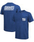 ფოტო #1 პროდუქტის New York Giants Tri-Blend Pocket T-shirt - Heathered Royal