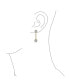 ფოტო #5 პროდუქტის Bridal Statement Teardrop Pave Crown Halo Cubic Zirconia AAA CZ Dangle Chandelier Clip On Earrings For Women More Colors